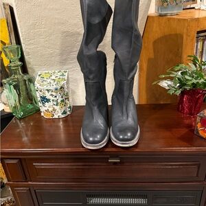 Free People- Dark Grey Knee-High Boots